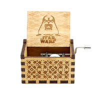 Star Wars Handcrank Wooden Music Box