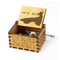 Frozen - Let it Go - Handcrank Wooden Music Box