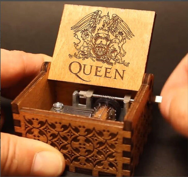 Bohemian Rhapsody - Queen - Handcrank Wooden Music Box
