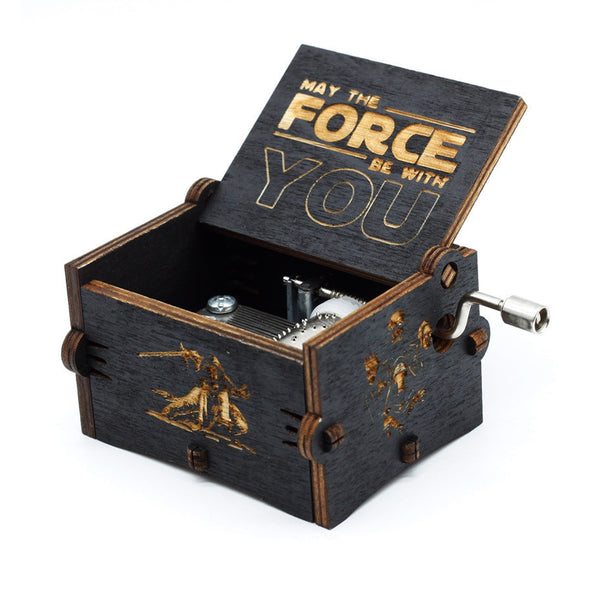 Star Wars Handcrank Wooden Music Box