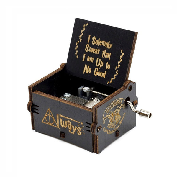 Harry Potter Handcrank Wooden Music Box