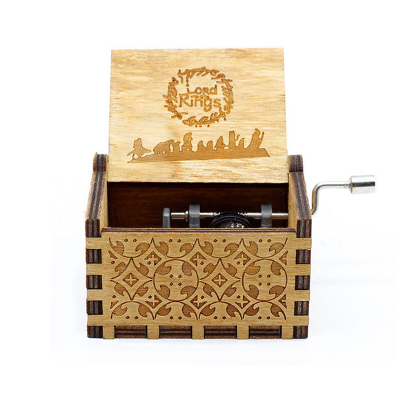 Lord of The Rings Handcrank Wooden Music Box