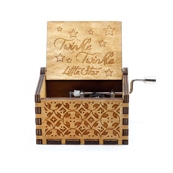 Twinkle Twinkle Little Star Handcrank Wooden Music Box