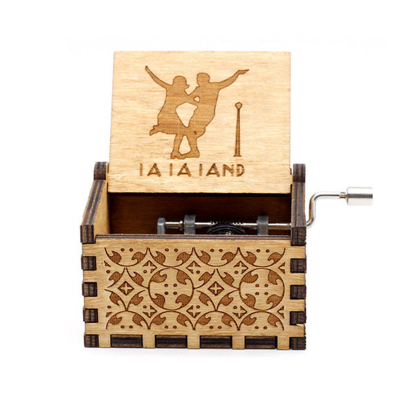 La La Land Handcrank Wooden Music Box